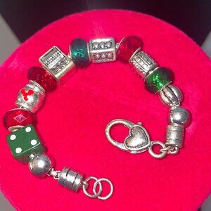 Holiday Lane Silver and Multi Colored Bracelet